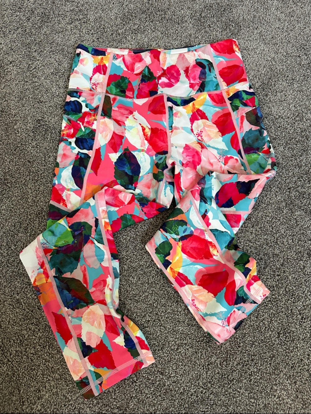 Women’s Multicolor Floral Active crop Leggings